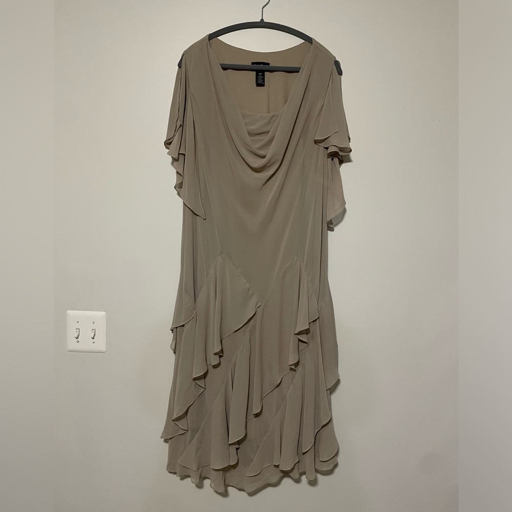 Tan Ruffled Fairy Dress